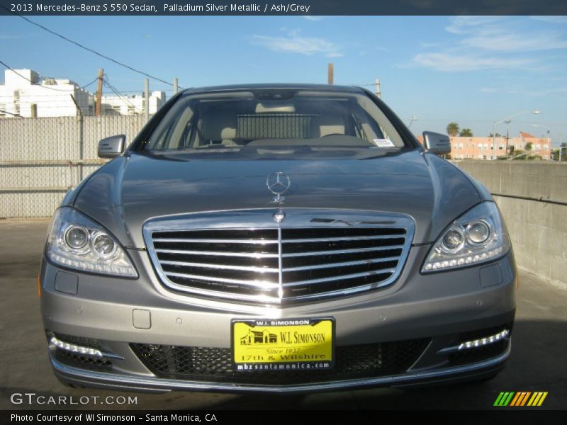 Palladium Silver Metallic / Ash/Grey 2013 Mercedes-Benz S 550 Sedan