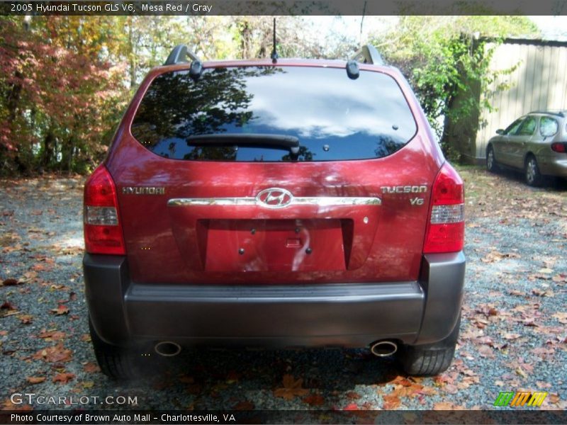 Mesa Red / Gray 2005 Hyundai Tucson GLS V6