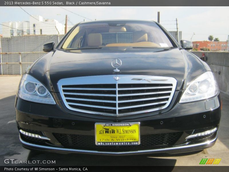 Black / Cashmere/Savanna 2013 Mercedes-Benz S 550 Sedan
