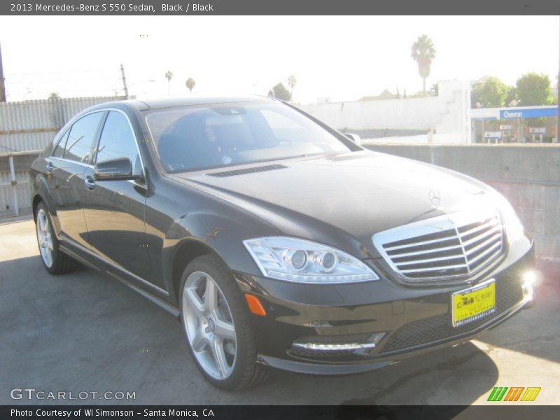 Black / Black 2013 Mercedes-Benz S 550 Sedan