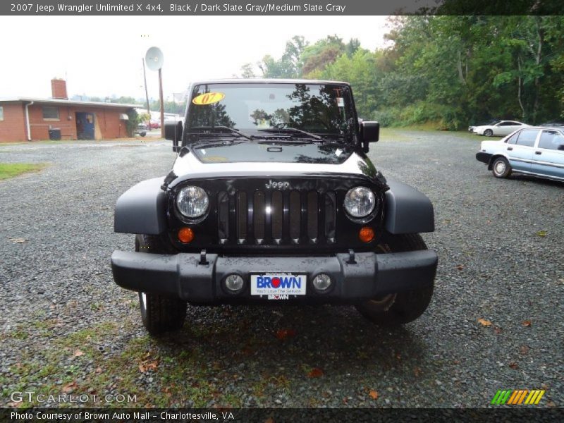 Black / Dark Slate Gray/Medium Slate Gray 2007 Jeep Wrangler Unlimited X 4x4