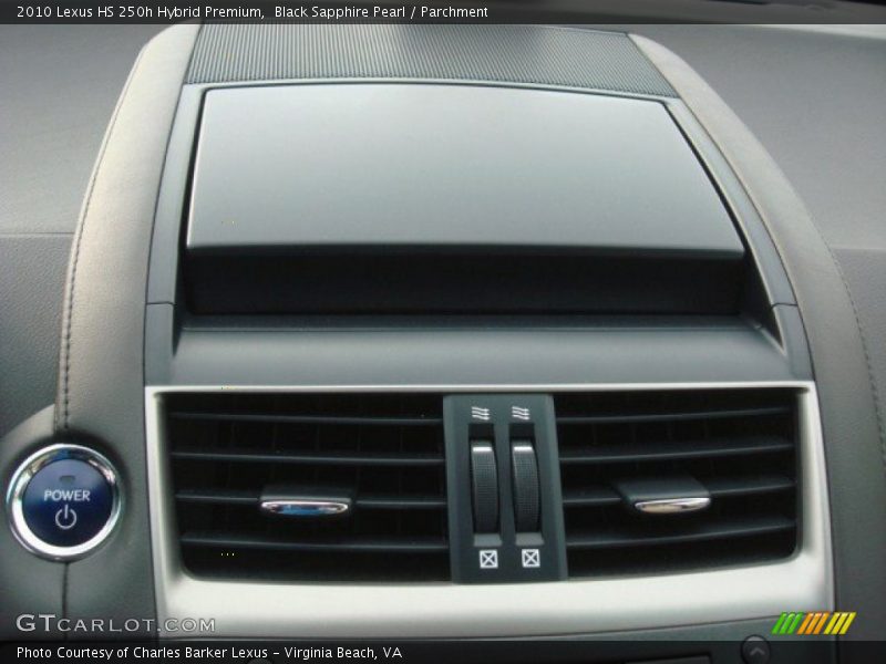 Black Sapphire Pearl / Parchment 2010 Lexus HS 250h Hybrid Premium