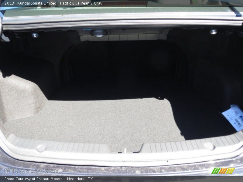 Pacific Blue Pearl / Gray 2013 Hyundai Sonata Limited