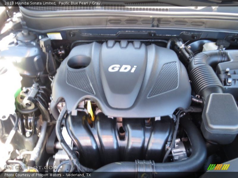Pacific Blue Pearl / Gray 2013 Hyundai Sonata Limited