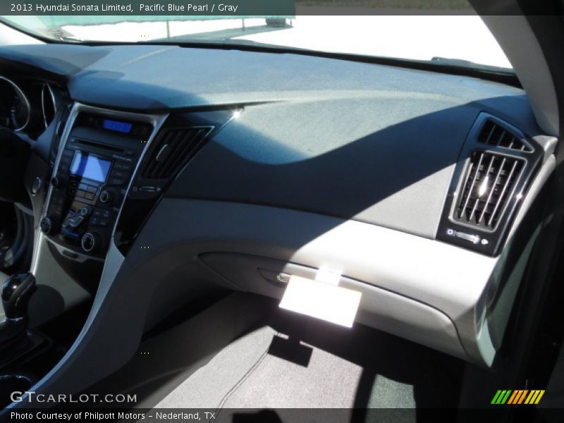 Pacific Blue Pearl / Gray 2013 Hyundai Sonata Limited