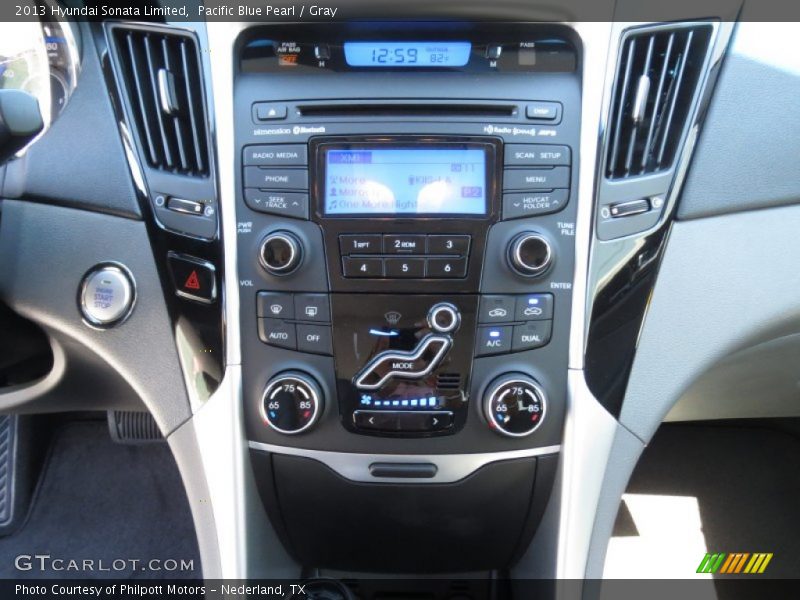Pacific Blue Pearl / Gray 2013 Hyundai Sonata Limited