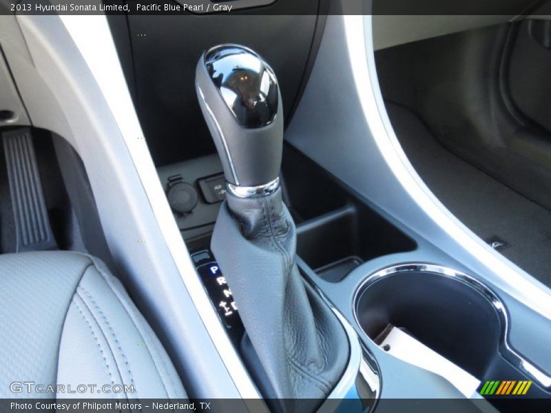 Pacific Blue Pearl / Gray 2013 Hyundai Sonata Limited