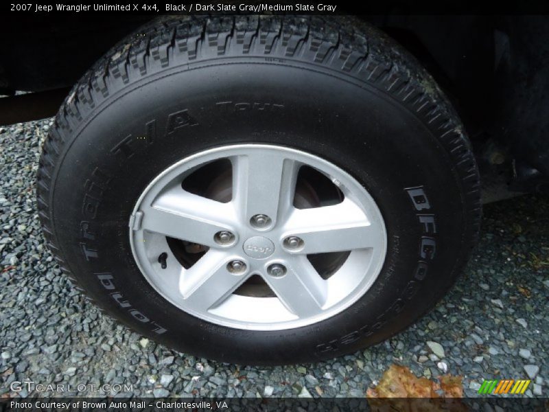 Black / Dark Slate Gray/Medium Slate Gray 2007 Jeep Wrangler Unlimited X 4x4