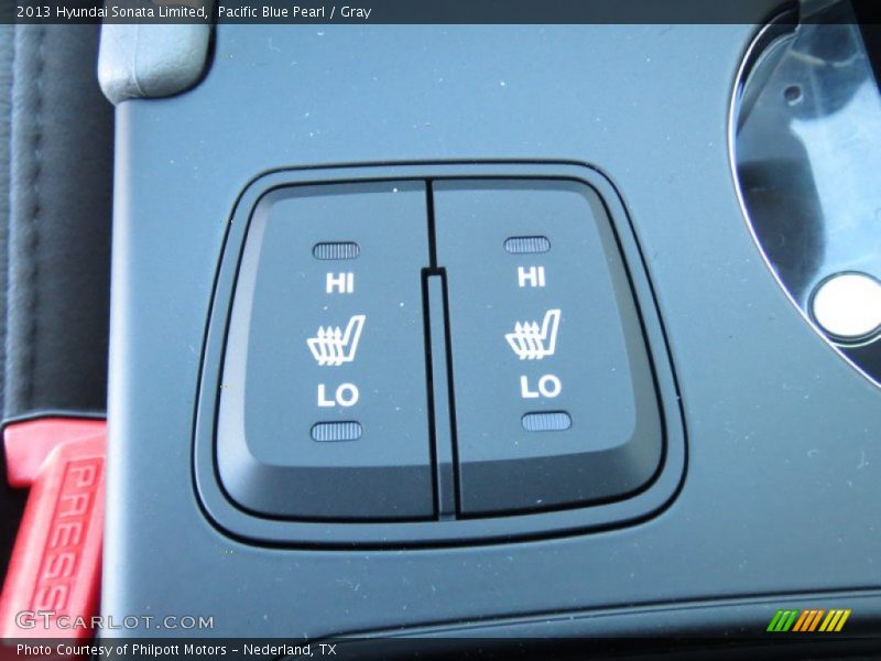 Pacific Blue Pearl / Gray 2013 Hyundai Sonata Limited