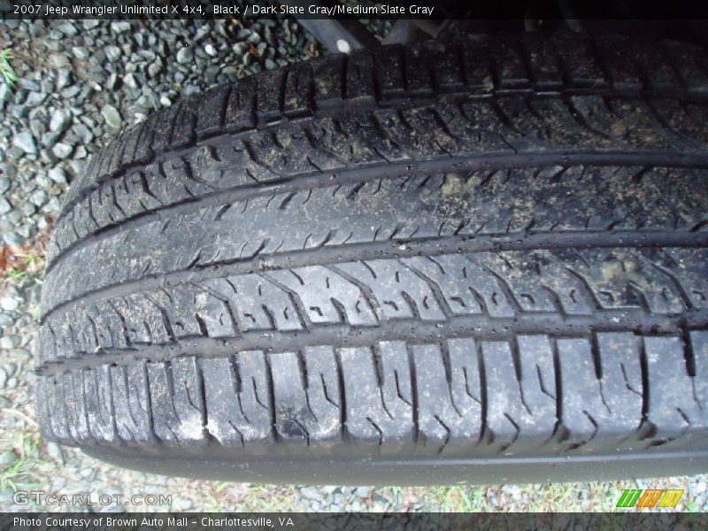 Black / Dark Slate Gray/Medium Slate Gray 2007 Jeep Wrangler Unlimited X 4x4