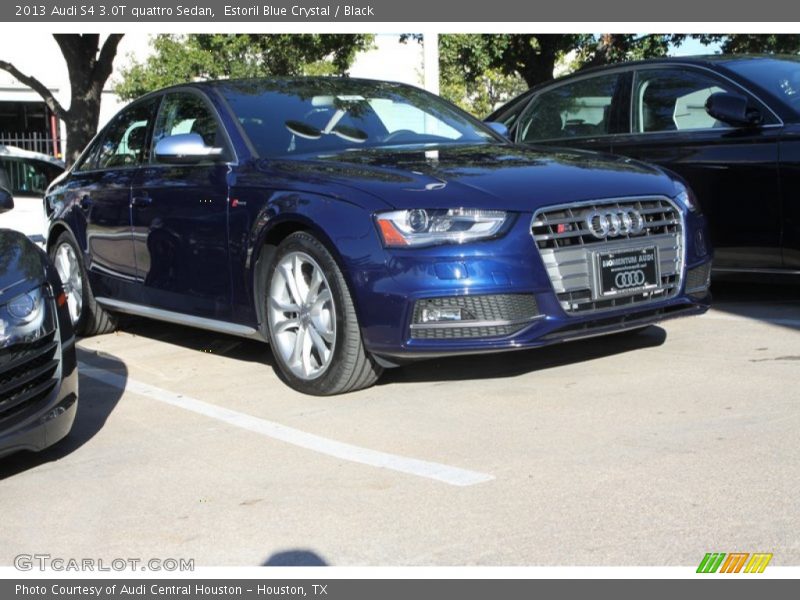 Estoril Blue Crystal / Black 2013 Audi S4 3.0T quattro Sedan