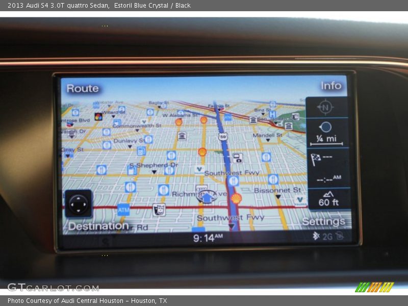 Estoril Blue Crystal / Black 2013 Audi S4 3.0T quattro Sedan