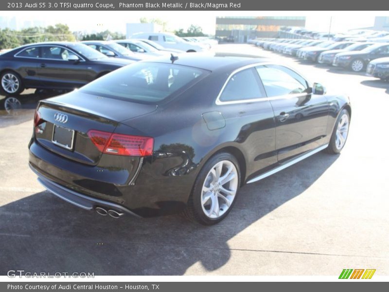 Phantom Black Metallic / Black/Magma Red 2013 Audi S5 3.0 TFSI quattro Coupe
