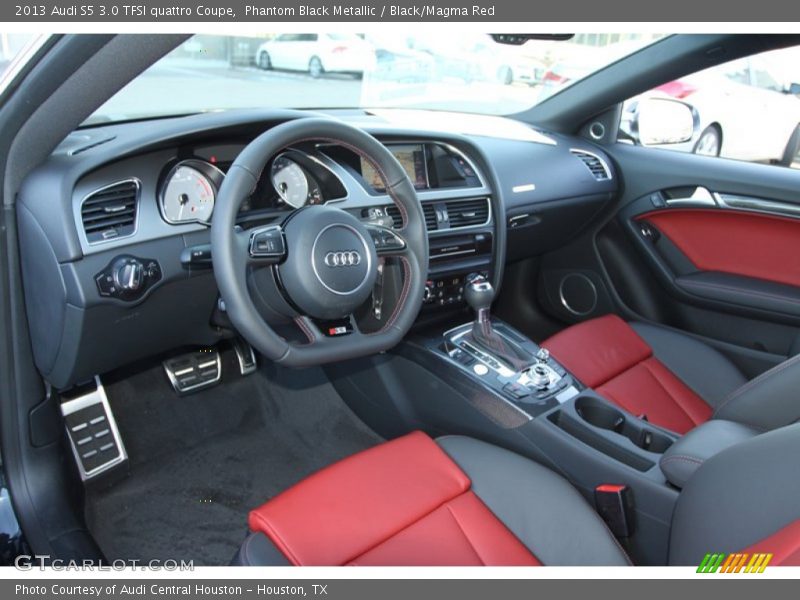 Black/Magma Red Interior - 2013 S5 3.0 TFSI quattro Coupe 