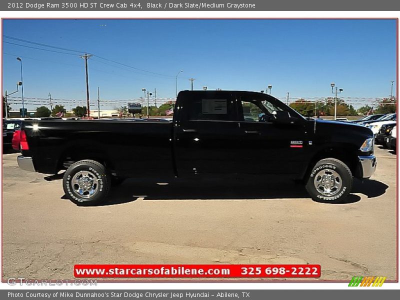 Black / Dark Slate/Medium Graystone 2012 Dodge Ram 3500 HD ST Crew Cab 4x4