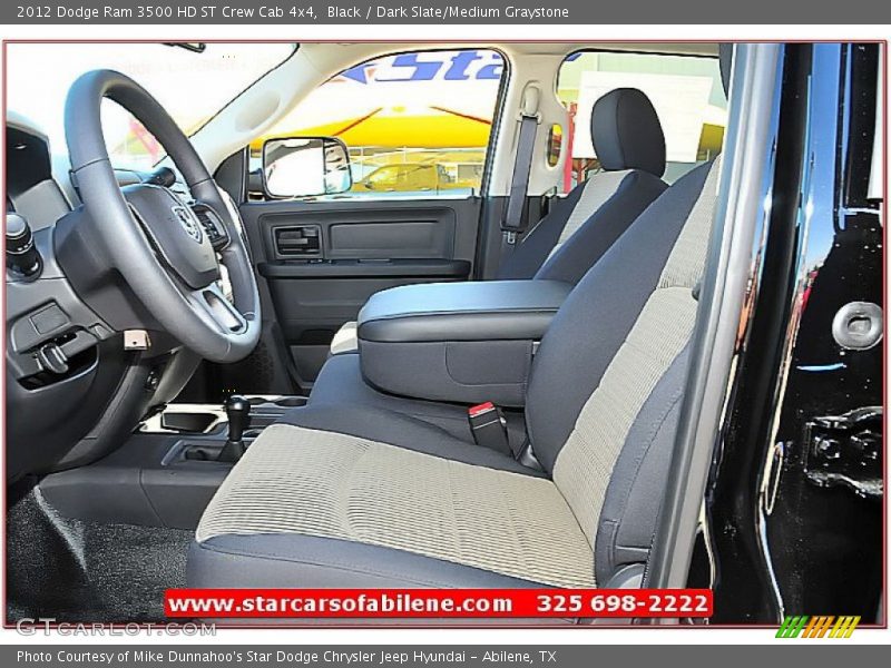 Black / Dark Slate/Medium Graystone 2012 Dodge Ram 3500 HD ST Crew Cab 4x4