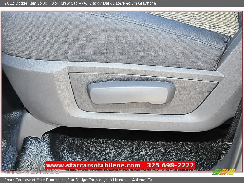 Black / Dark Slate/Medium Graystone 2012 Dodge Ram 3500 HD ST Crew Cab 4x4