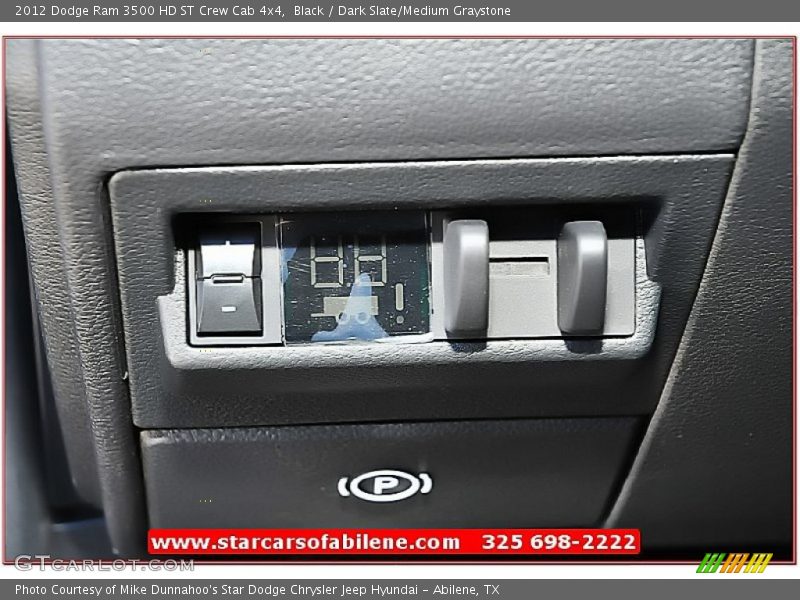 Black / Dark Slate/Medium Graystone 2012 Dodge Ram 3500 HD ST Crew Cab 4x4