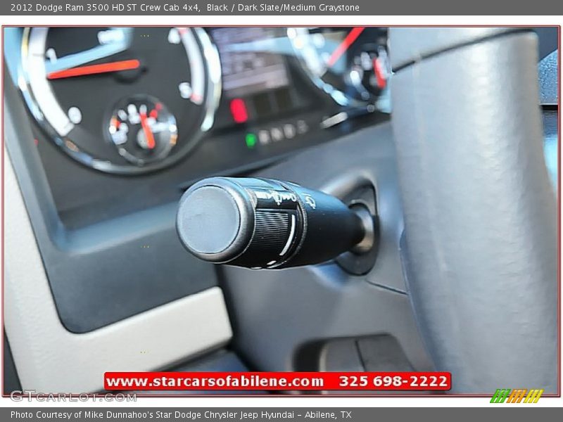 Black / Dark Slate/Medium Graystone 2012 Dodge Ram 3500 HD ST Crew Cab 4x4