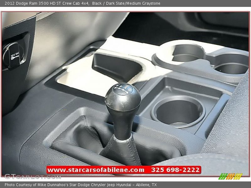 Black / Dark Slate/Medium Graystone 2012 Dodge Ram 3500 HD ST Crew Cab 4x4