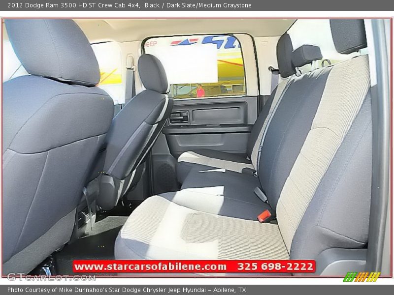Black / Dark Slate/Medium Graystone 2012 Dodge Ram 3500 HD ST Crew Cab 4x4