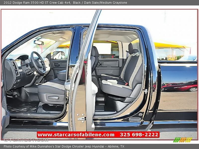 Black / Dark Slate/Medium Graystone 2012 Dodge Ram 3500 HD ST Crew Cab 4x4