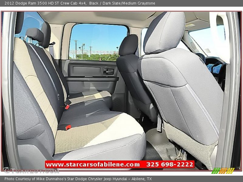 Black / Dark Slate/Medium Graystone 2012 Dodge Ram 3500 HD ST Crew Cab 4x4