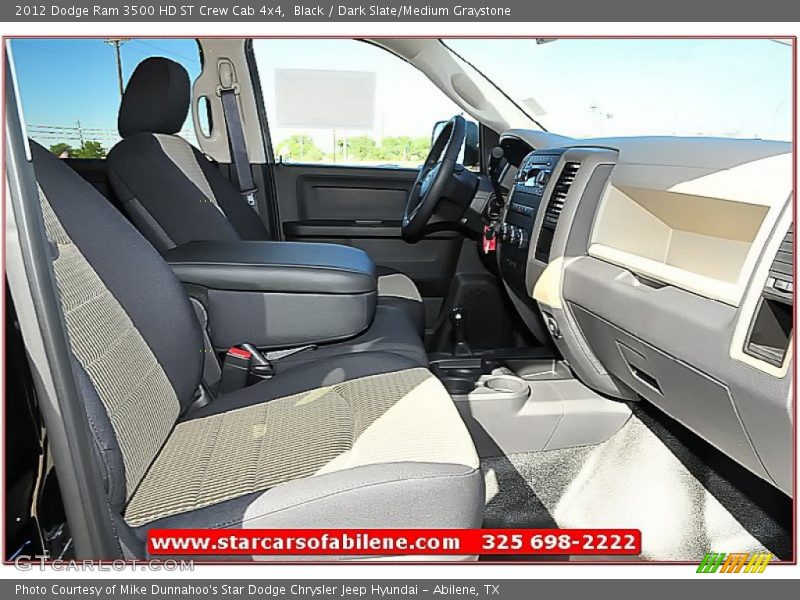 Black / Dark Slate/Medium Graystone 2012 Dodge Ram 3500 HD ST Crew Cab 4x4
