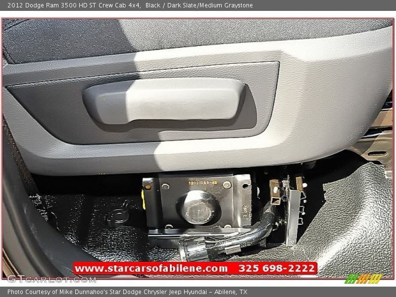 Black / Dark Slate/Medium Graystone 2012 Dodge Ram 3500 HD ST Crew Cab 4x4