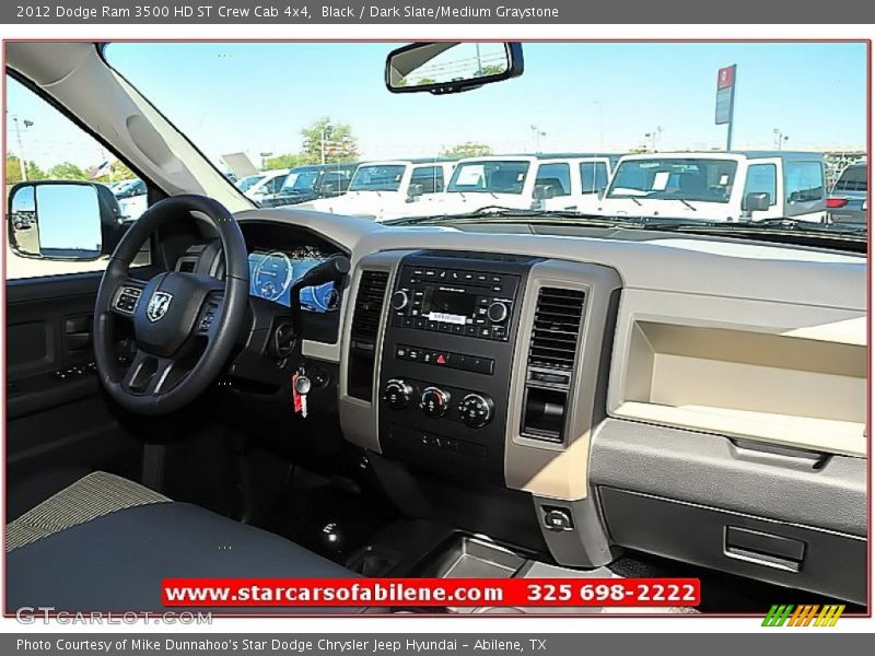 Black / Dark Slate/Medium Graystone 2012 Dodge Ram 3500 HD ST Crew Cab 4x4