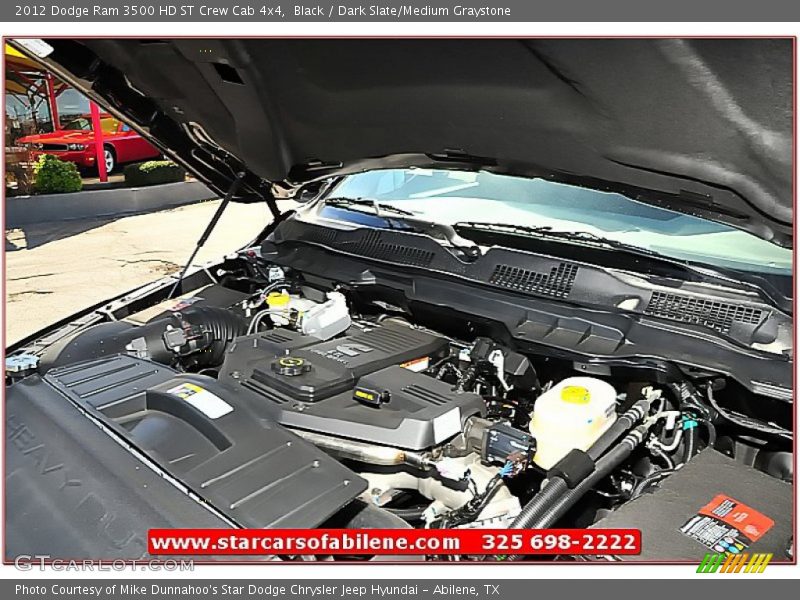 Black / Dark Slate/Medium Graystone 2012 Dodge Ram 3500 HD ST Crew Cab 4x4