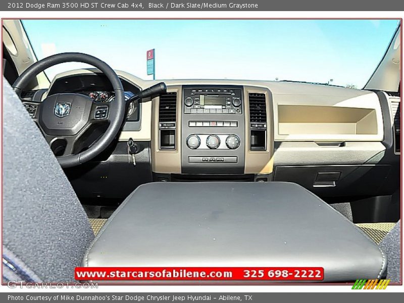 Black / Dark Slate/Medium Graystone 2012 Dodge Ram 3500 HD ST Crew Cab 4x4