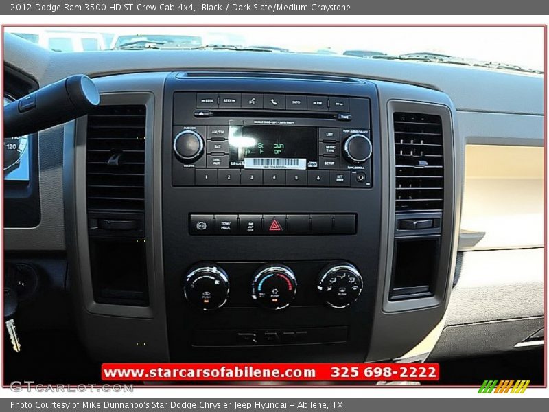 Black / Dark Slate/Medium Graystone 2012 Dodge Ram 3500 HD ST Crew Cab 4x4