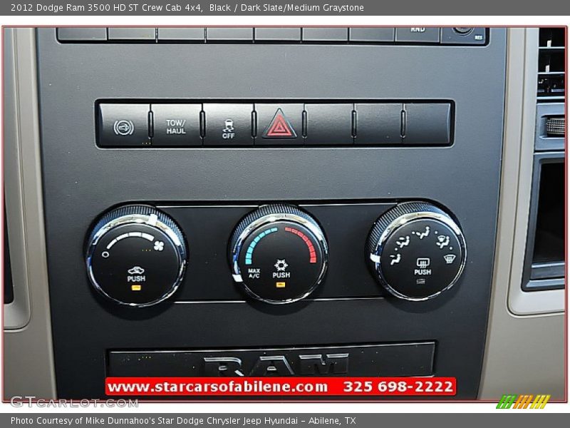 Black / Dark Slate/Medium Graystone 2012 Dodge Ram 3500 HD ST Crew Cab 4x4