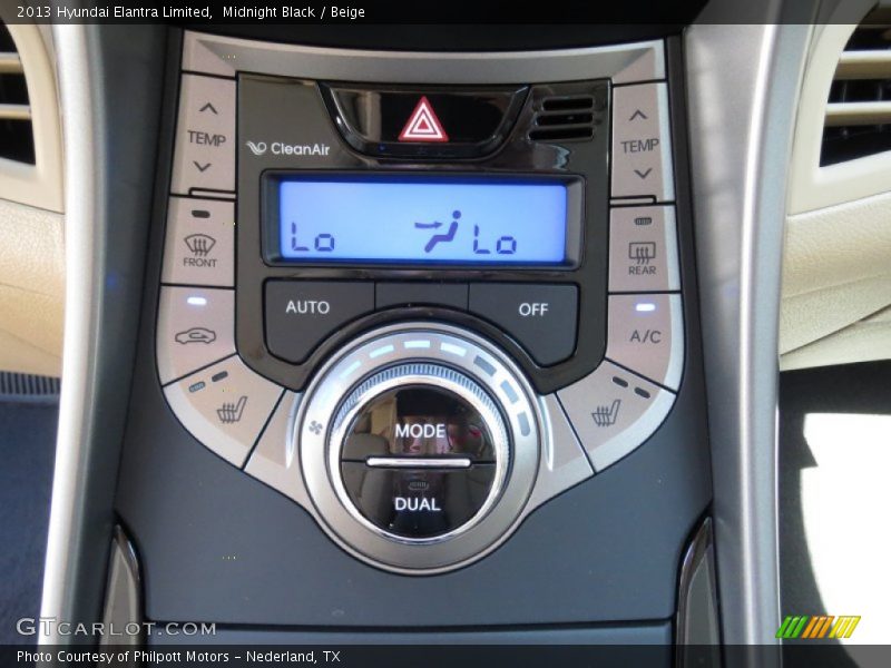 Midnight Black / Beige 2013 Hyundai Elantra Limited
