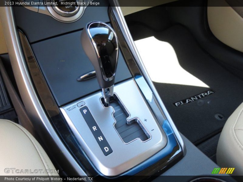 Midnight Black / Beige 2013 Hyundai Elantra Limited