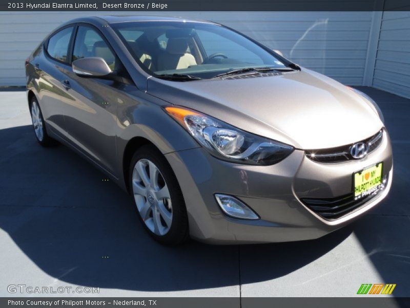 Desert Bronze / Beige 2013 Hyundai Elantra Limited