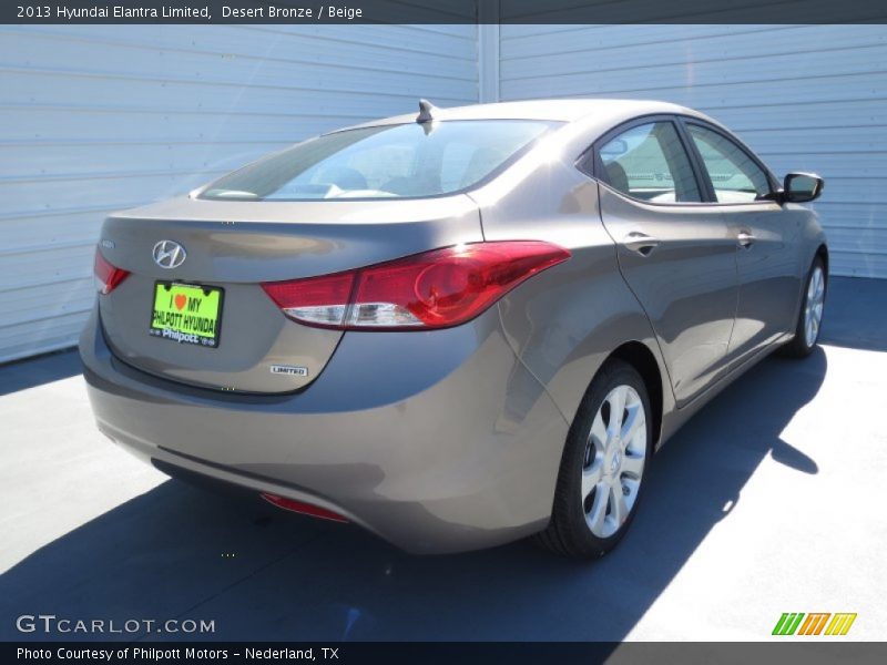 Desert Bronze / Beige 2013 Hyundai Elantra Limited