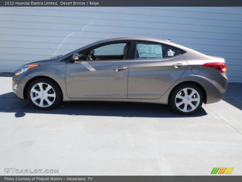 Desert Bronze / Beige 2013 Hyundai Elantra Limited