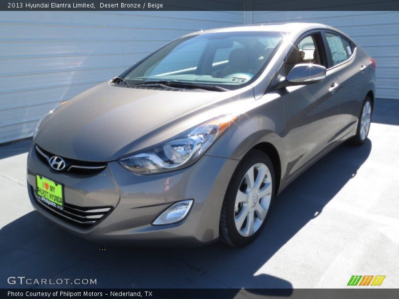 Desert Bronze / Beige 2013 Hyundai Elantra Limited