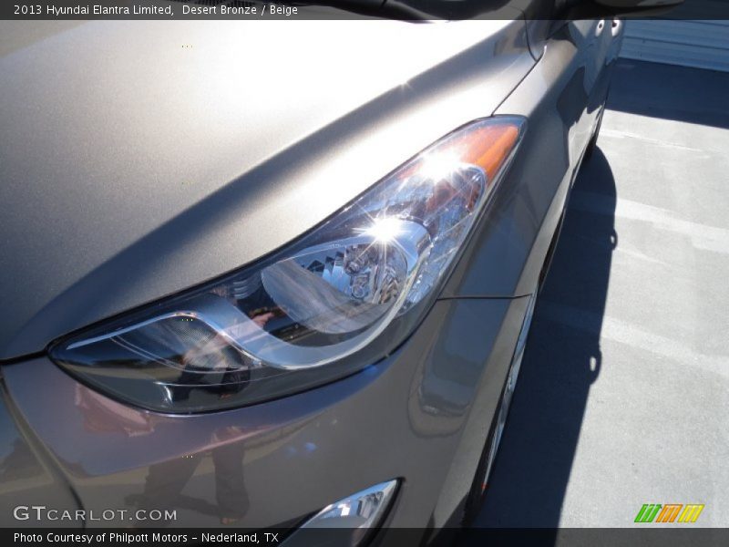 Desert Bronze / Beige 2013 Hyundai Elantra Limited