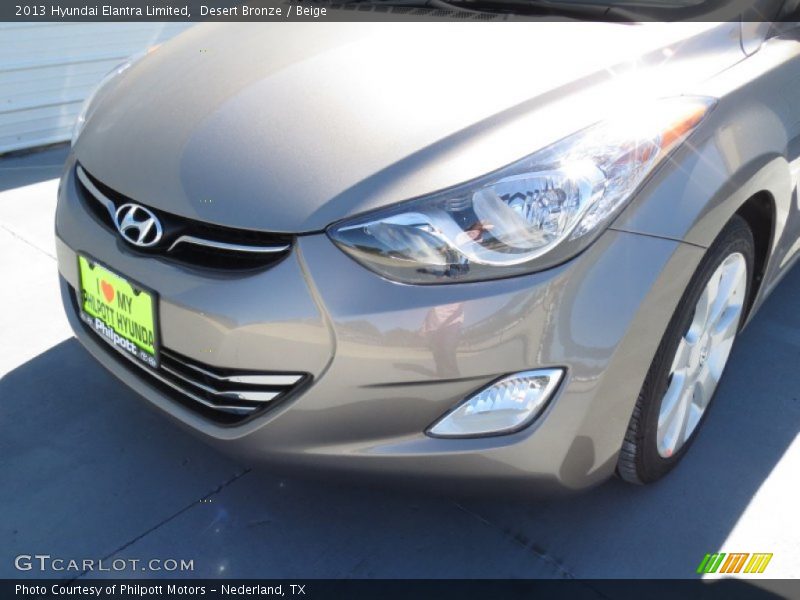 Desert Bronze / Beige 2013 Hyundai Elantra Limited