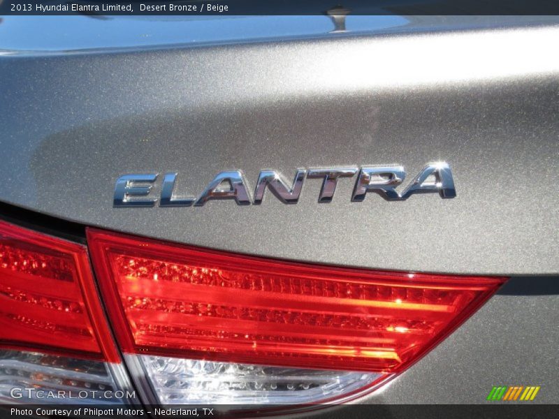 Desert Bronze / Beige 2013 Hyundai Elantra Limited
