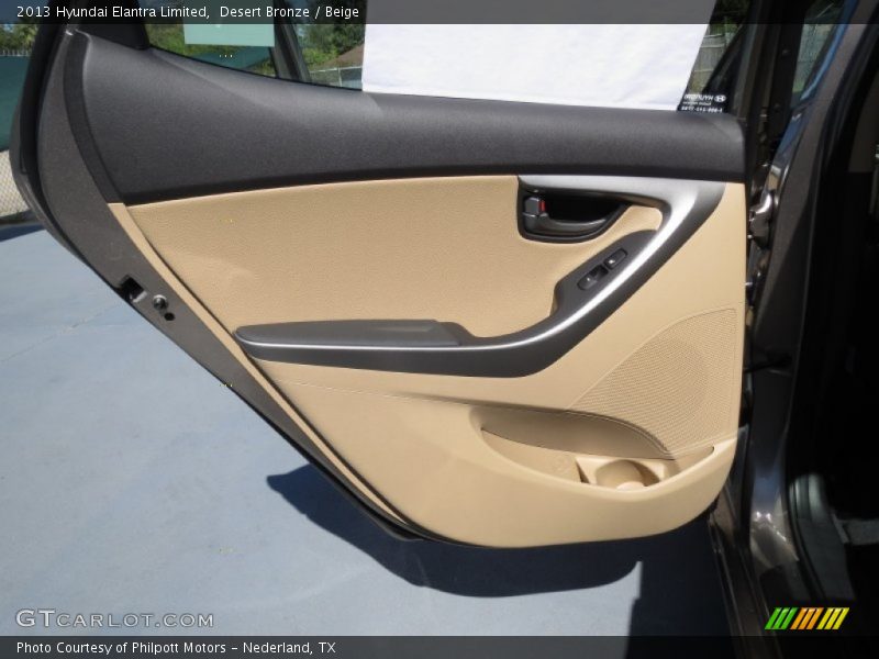 Desert Bronze / Beige 2013 Hyundai Elantra Limited