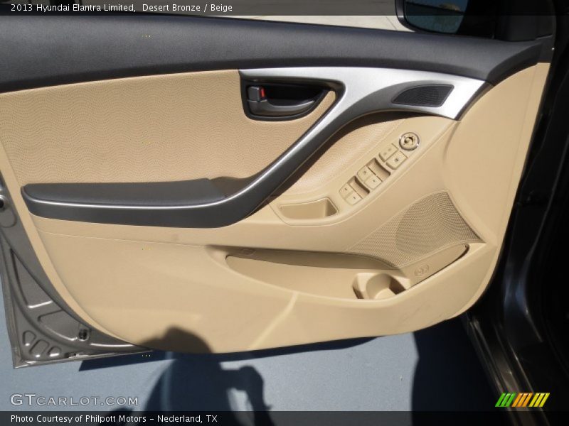 Desert Bronze / Beige 2013 Hyundai Elantra Limited