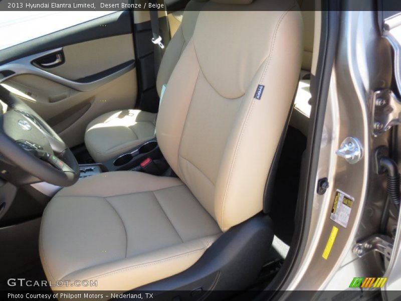 Desert Bronze / Beige 2013 Hyundai Elantra Limited