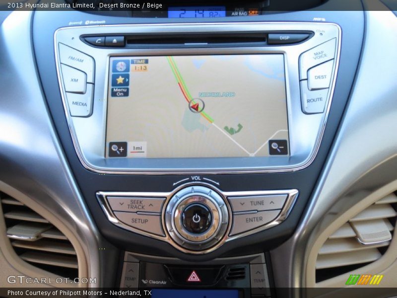 Desert Bronze / Beige 2013 Hyundai Elantra Limited