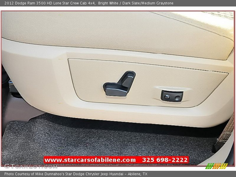 Bright White / Dark Slate/Medium Graystone 2012 Dodge Ram 3500 HD Lone Star Crew Cab 4x4