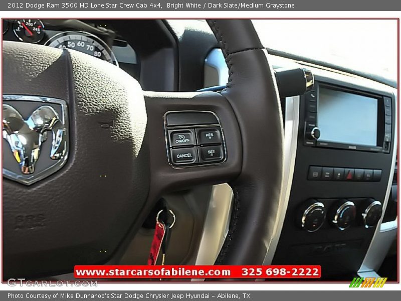 Bright White / Dark Slate/Medium Graystone 2012 Dodge Ram 3500 HD Lone Star Crew Cab 4x4