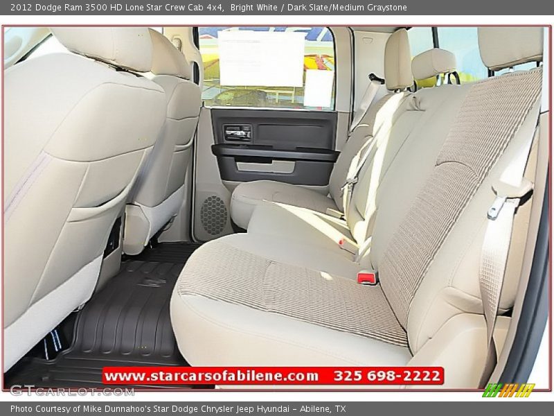Bright White / Dark Slate/Medium Graystone 2012 Dodge Ram 3500 HD Lone Star Crew Cab 4x4